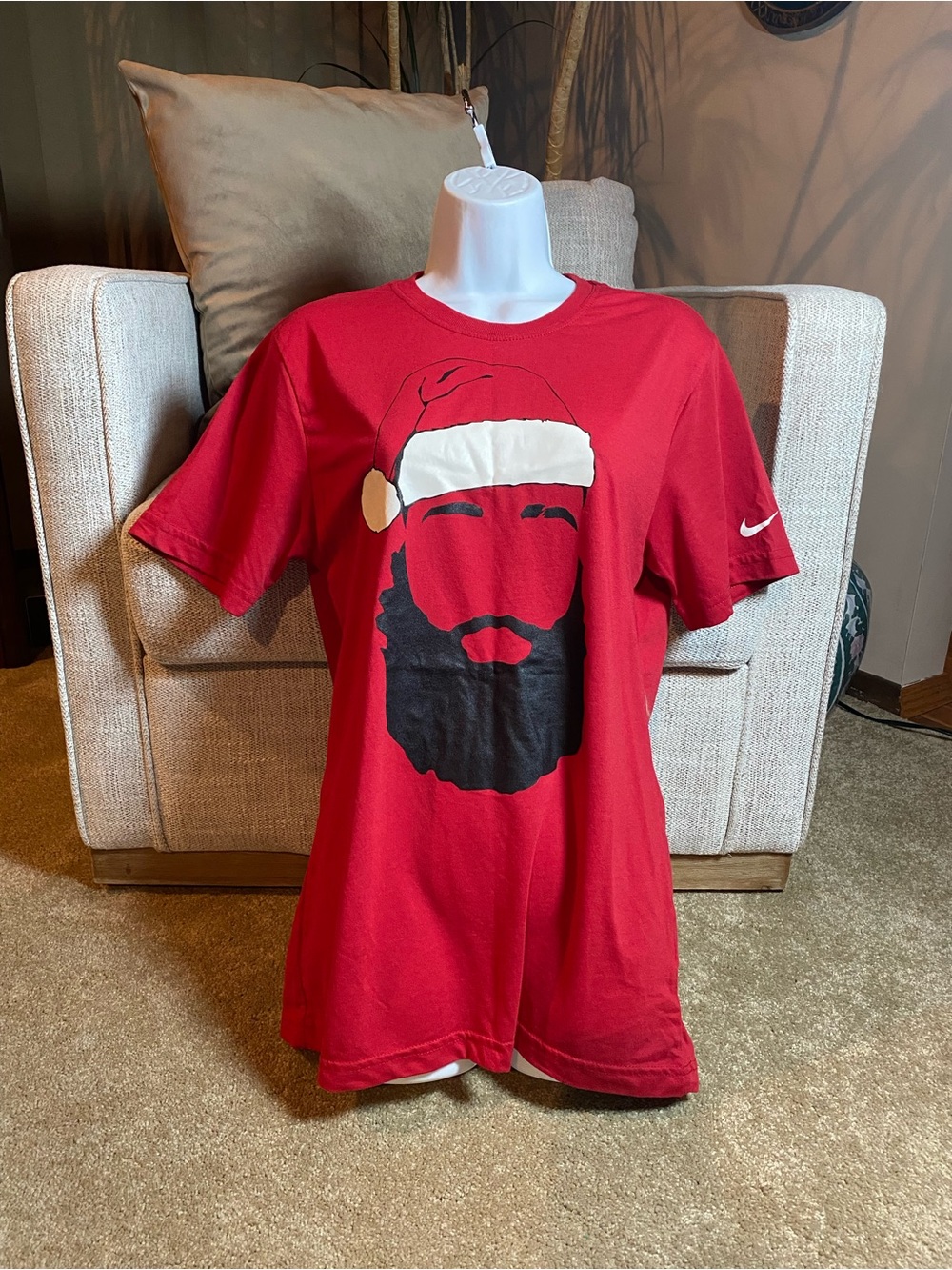 James Harden Santa Claus T-shirt NWOT